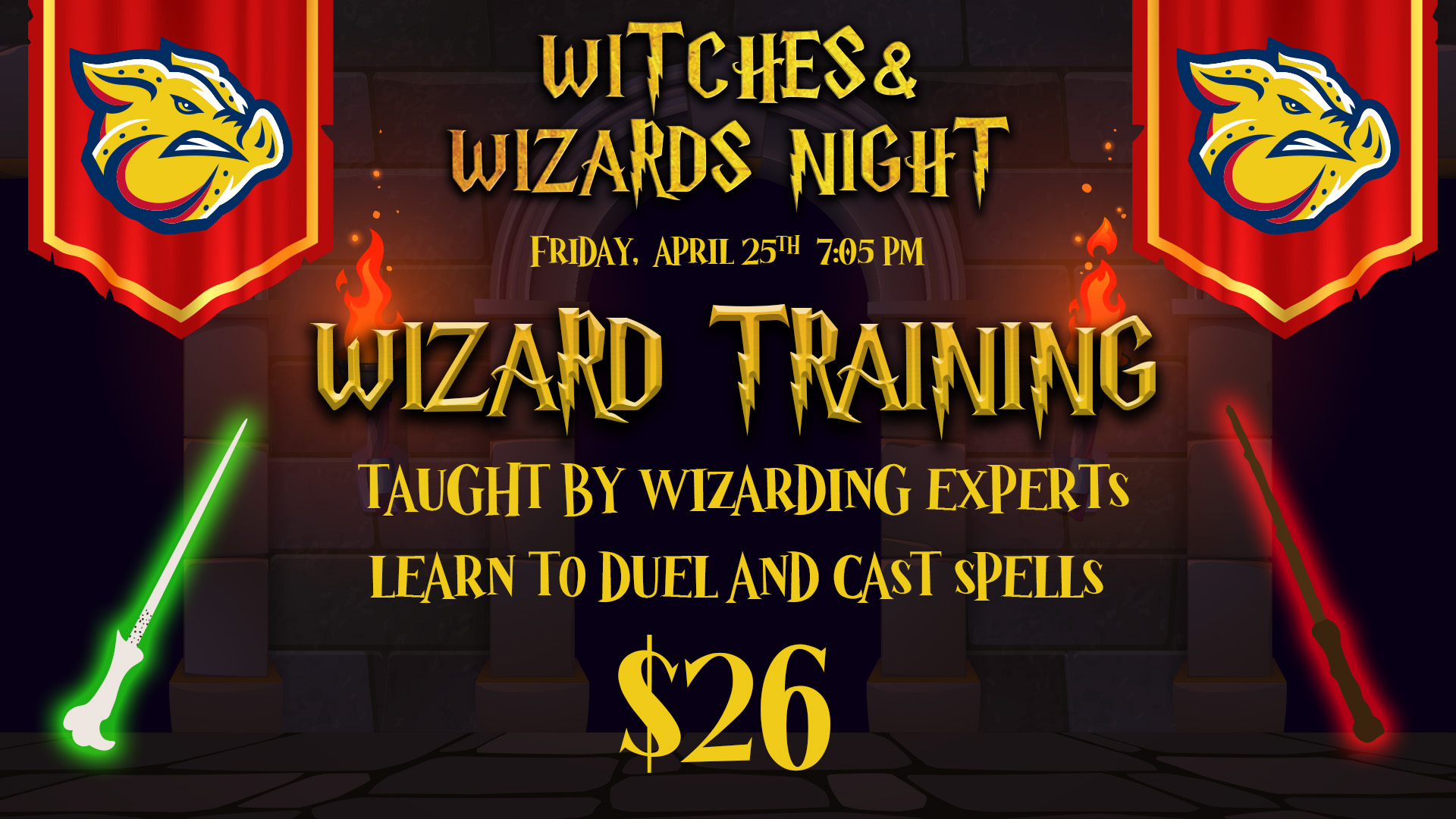 IronPigs: Witches & Wizards Theme Night!